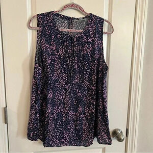 Daniel Rainn blouse 1X sleeveless tie front STITCH FIX